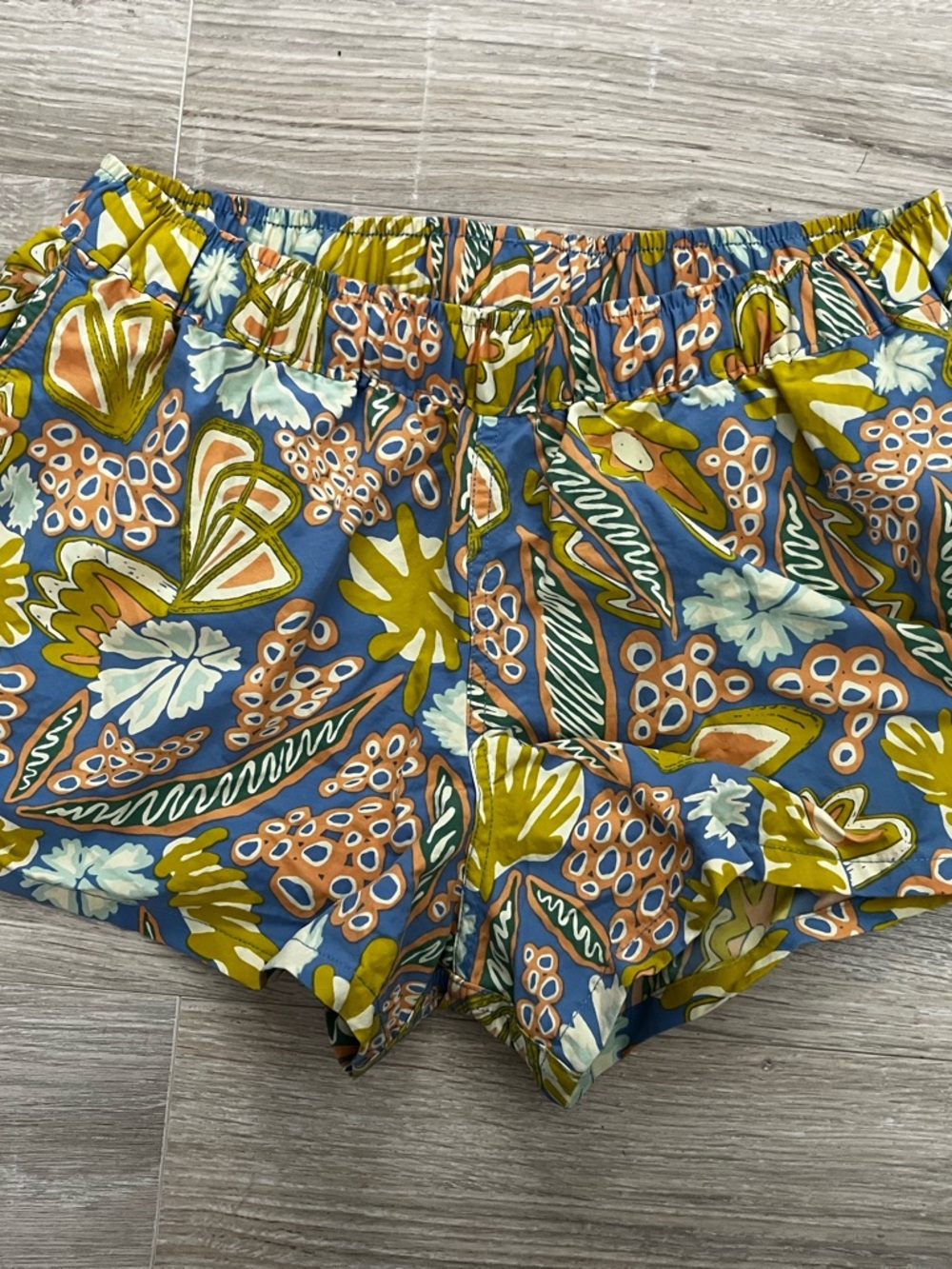 Patagonia Women's Barely Baggies Shorts 2½" Flourish: Abundant Blue - Size Small - Picture 2 of 7